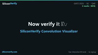 GATE 2025 EE Q40 | Area of a Convolution | Signals and Systems Solved