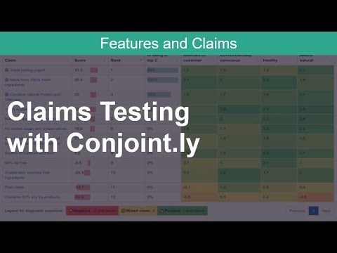 Conjoint.ly - Claims Test