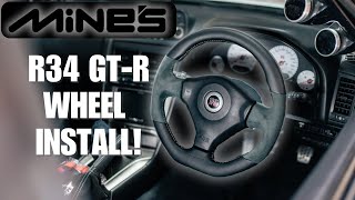 Mines Steering Wheel Install - R34 GTR