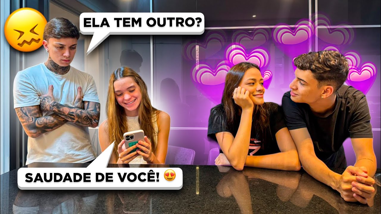 VI ELA TROCANDO IDEIA COM OUTRO GAROTO! *ELA TEM UM NOVO CRUSH*