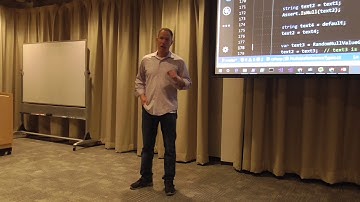 3Of5. Essential C# in 2018 Presented by Mark Michaelis (22 min) [.NETDA meetup Oct. 1st, 2018]
