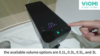 Customizable Cup Volume Settings