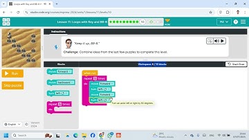 Lesson 11 Loops with Rey and BB 8 10 Express Course  code org  #Coding #Gmaing #Website