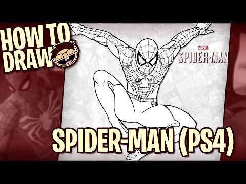 how-to-draw-spider-man-(2018-ps4-video-game)-|-narrated-easy-step-by-step-tutorial