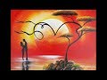 Spray paint art - Love tree - made by street artist