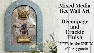 Mixed Media Bee Wall Art | Decoupage and Crackle Finish
In today’s project, I’m creating a vintage-inspired mixed media bee wall art using layered decoupage, soft paint finishes and a beautiful crackle technique.
🐝 In this video you’ll see:
How I use Milk Paint for a textured finish, Easy Decoupage,
Using Pentart Fine Line Crackle
🛍 Shop my creative supplies here:
👉 https://ellenjgoods.com
Bee Paper-https://ellenjgoods.com/products/vintage-bee-laurel-wreath-french-ledger-background
Homestead House Milk Paint – https://ellenjgoods.com/products/niagara-homestead-house-milkpaint-330g
Pentart Decoupage Varnish and Glue -https://ellenjgoods.com/products/pentart-decoupage-varnish-glue-matte-230-ml
Pentart Glossy Water Based Varnish-https://ellenjgoods.com/products/glossy-varnish-water-based-100-ml
Pentart Fineline Crackle medium –https://ellenjgoods.com/products/fineline-crackle-varnish-2-components-100-ml-set
Pentart Gold Metal Pigment-https://ellenjgoods.com/products/pentart-metal-pigment-20gm
Pentart Golden Brown Art Mica-https://ellenjgoods.com/products/pentart-art-mica
Pentart Solvent Glossy Varnish-https://ellenjgoods.com/products/100ml-clear-gloss-solvent-varnish-for-fine-line-crackle
IOD Conservatory Label Mould-
IOD Heraldry Mould-
Pentart Gold Wax Paste-https://ellenjgoods.com/search?q=gold+wax&options%5Bprefix%5D=last
Pentart Brass Wax Paste-https://ellenjgoods.com/products/pentart-metallic-wax-paste
Tim Holtz Remnant Rub On-
https://ellenjgoods.com/products/tim-holtz-remnant-rubs-specimen?_pos=3&_psq=tim+holtz+rub+on&_ss=e&_v=1.0
Pentart Fine Line Crackle Tutorial -
https://youtu.be/UPz_tD3VgN8?si=orGIYdRGB90IGqE0
Thank you for crafting along with me and for supporting my small creative business. ******************************************************
JOIN OUR FREE INSIDER GROUP:
https://www.facebook.com/share/g/1FNm63Rewp/
For the latest updates, join our text community! Text the word ‘hi’ to 716-309-5235
CHECK OUT OUR LOCAL WORKSHOPS & RETREATS: https://ellenjgoods.com/collections/w...
Amazon Favorites Storefront: We receive compensation for items you purchase through this Amazon Affiliate Link: https://www.amazon.com/shop/ellenjgoods ***************************************************************************
Join us LIVE Mondays and Wednesdays at 1:30 EST for excellent creative projects and lots of chat. ************************************************************************** Mixed Media Bee Wall Art | Decoupage and Crackle Finish