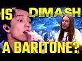 Is Dimash A Baritone? SOS - Vocal Analysis / Tutorial / Dimashathon