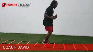 Agility Ladder: Straddle Hops