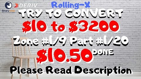 Zone#1/9 Part#1/20 $10.50 Done $10 to $3200 free bot binary.com deriv profit consistent digit differ