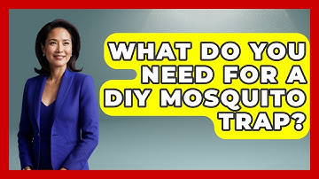 What Do You Need For A DIY Mosquito Trap? - Insects and Invaders