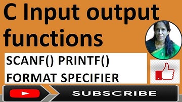 C Input Output functions|scanf() printf()|ratan agarwal it informer