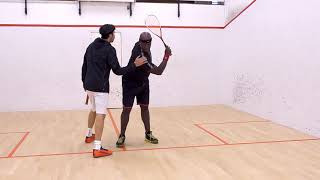 Squash tips: Clean hitting on the backhand with Jethro Binns - Racket preparation