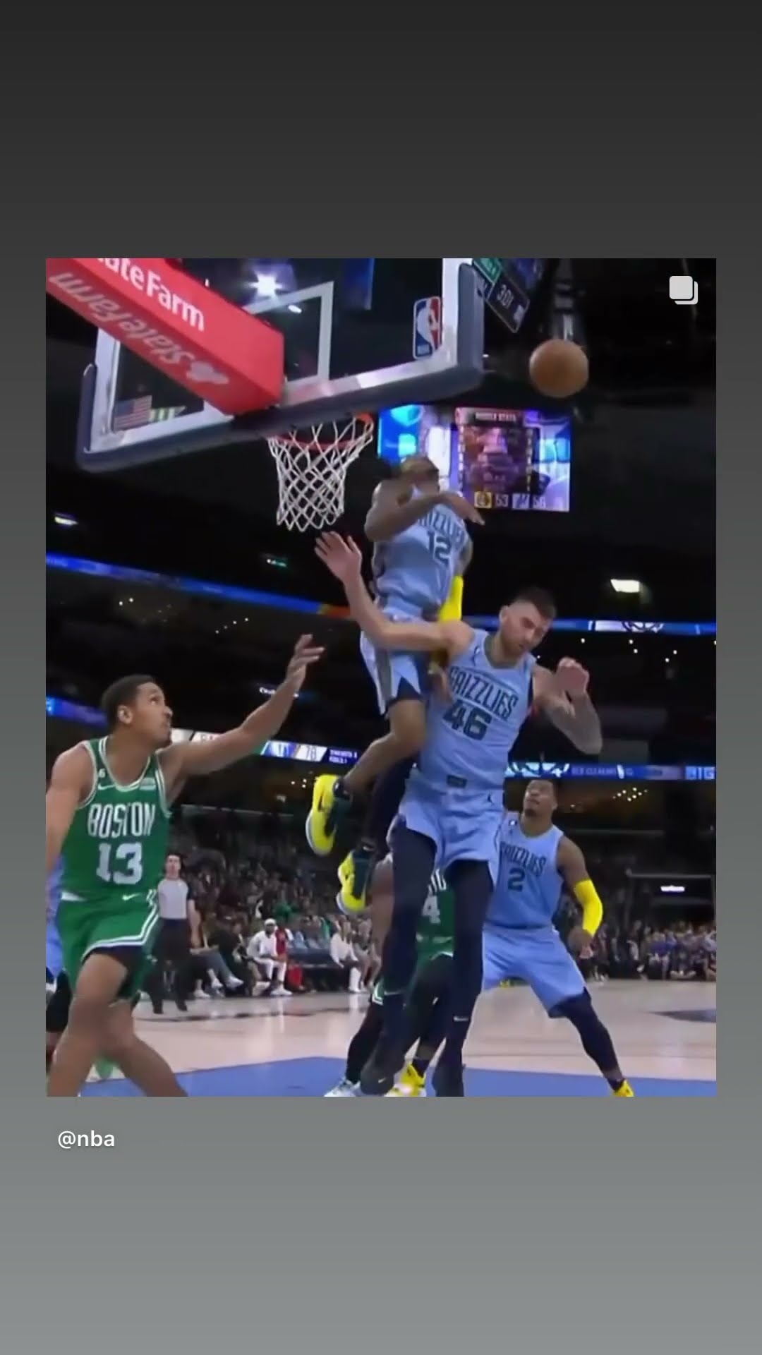 Dangerous block #hoodnews #jamorant #NBA #basketball #sports #viralvideo #memphisgrizzlies #how #wow