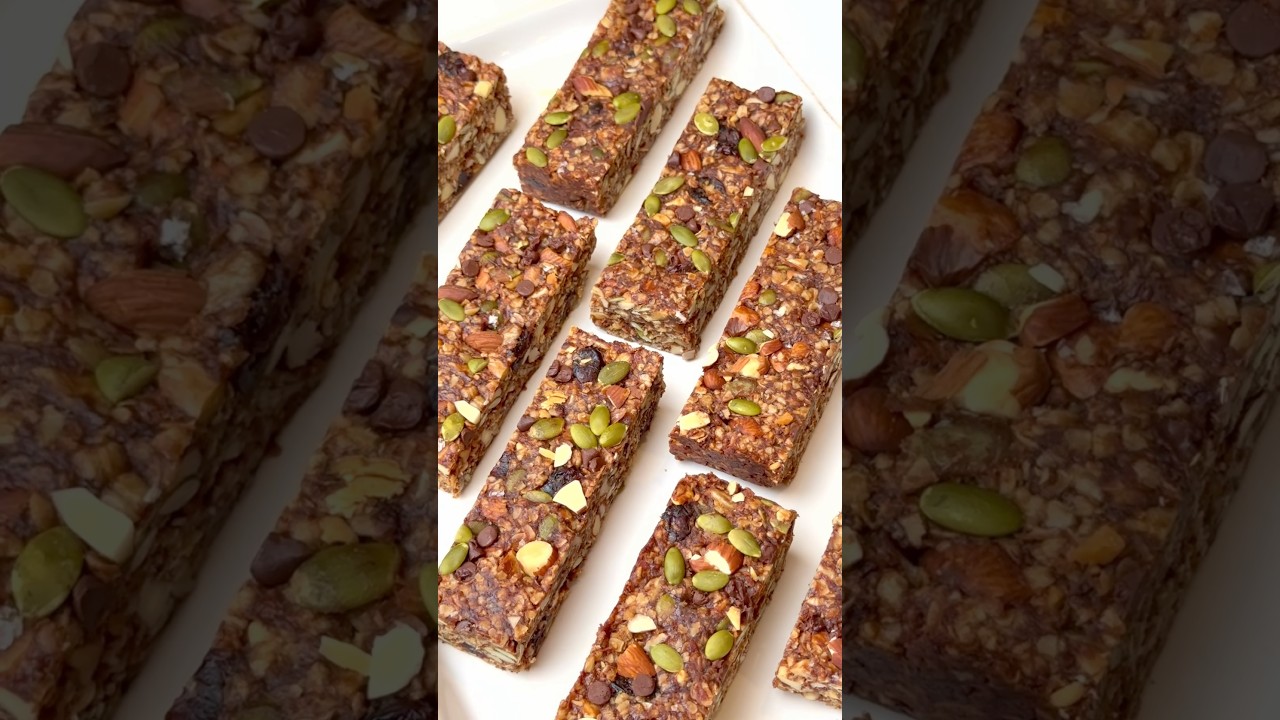 Who knew it was this easy to make Granola Bars 👀 healthy, delicious and customizable!!