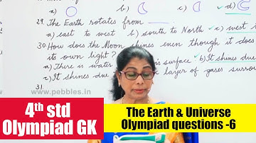 4th std olympiad GK | The Earth & Universe | Olympiad questions 6  | General Knowledge Olympiad