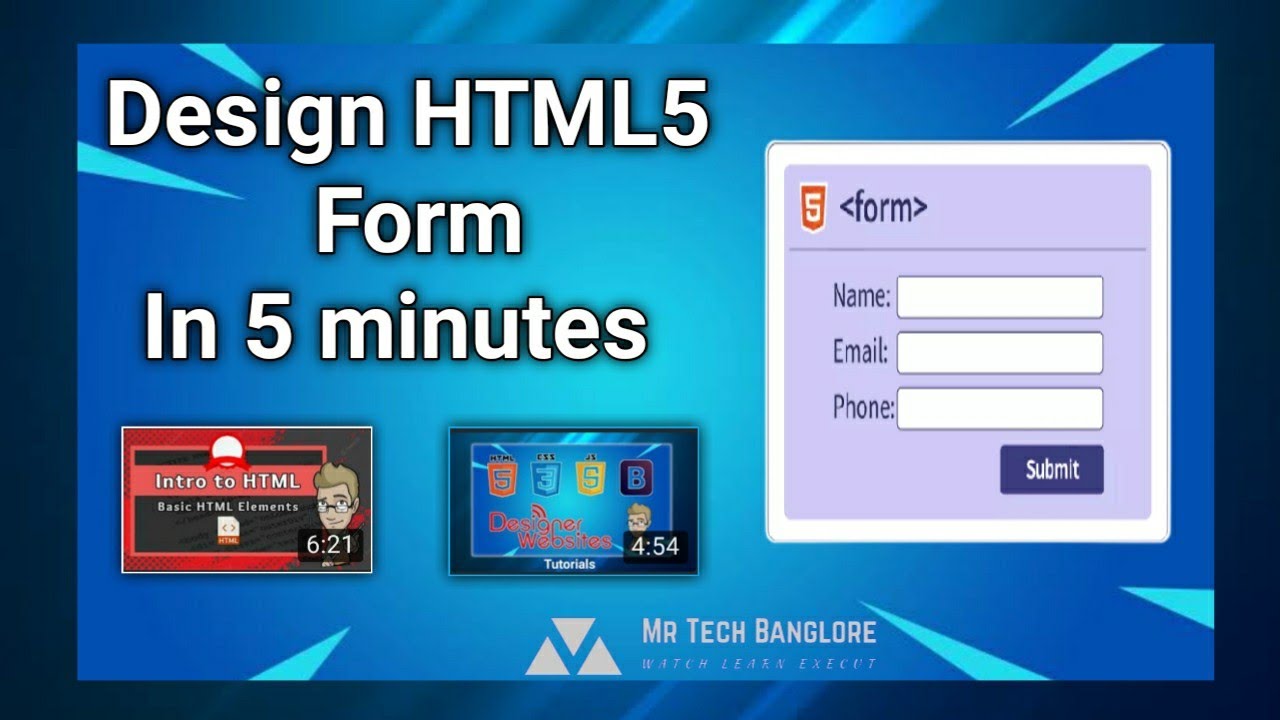 Design HTML Form In Simple Steps 👨💻 #html5 #webdesign - YouTube