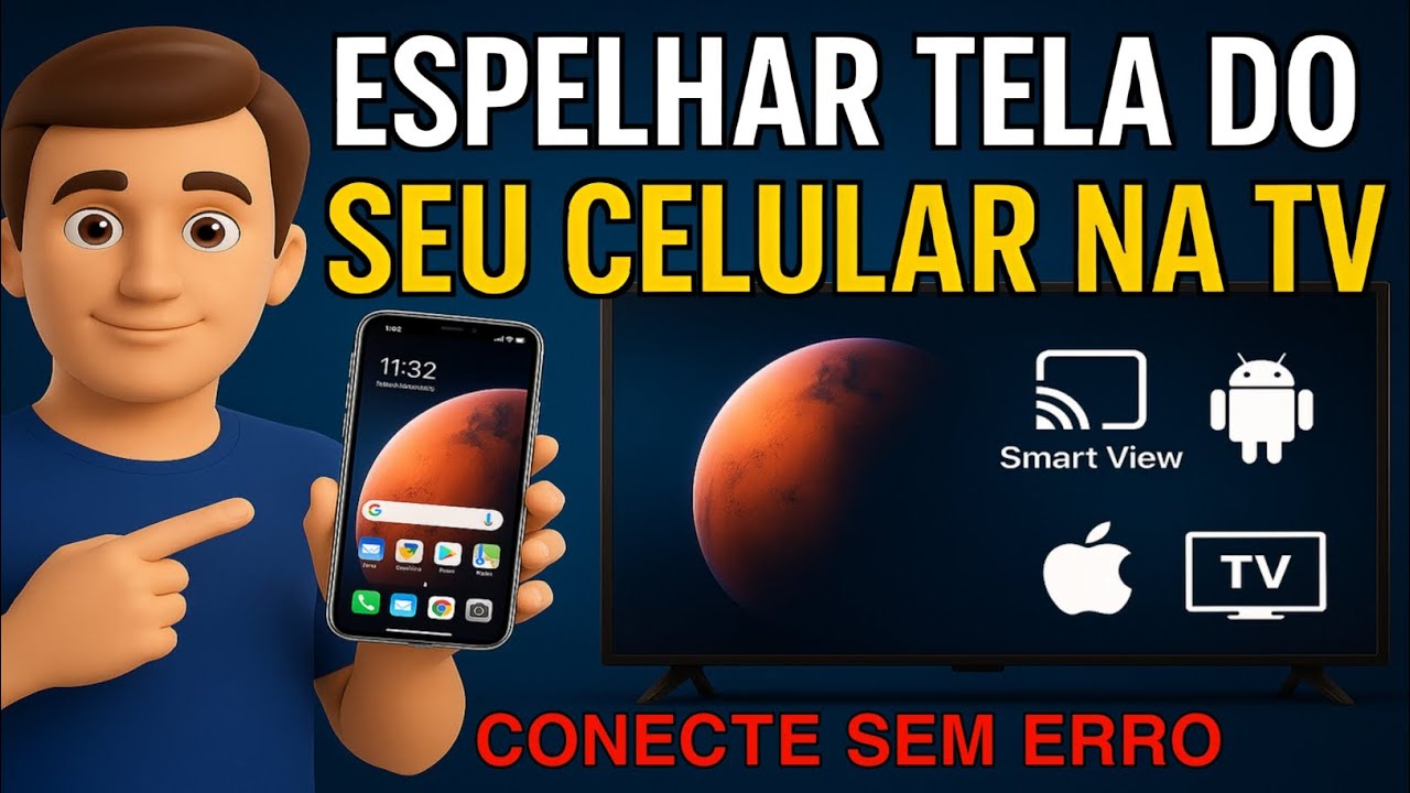 COMO ESPELHAR TELA DO CELULAR NA TV! PASSO A PASSO - RÁPIDO E FÁCIL ...