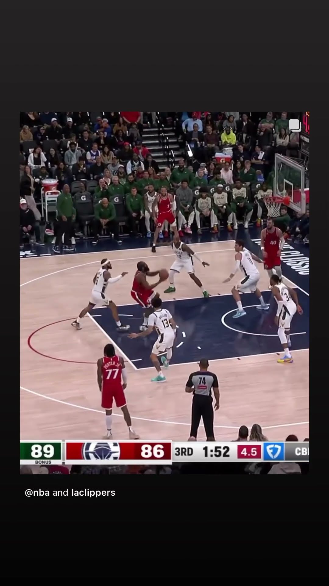 The floater #hoodnews #jamesharden #clippers #basketball #trending #viralvideo #sports #how #wow #us