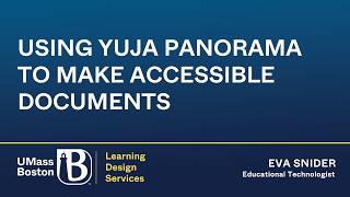 Using YuJa Panorama to Make Accessible Documents (04-06-2026)