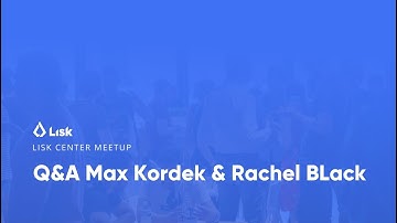 Q&A Max Kordek & Rachel Black @LiskCenter Utrecht