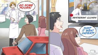 I was poor but I saved up money to go to a popular restaurant but then... [Manga Dub]