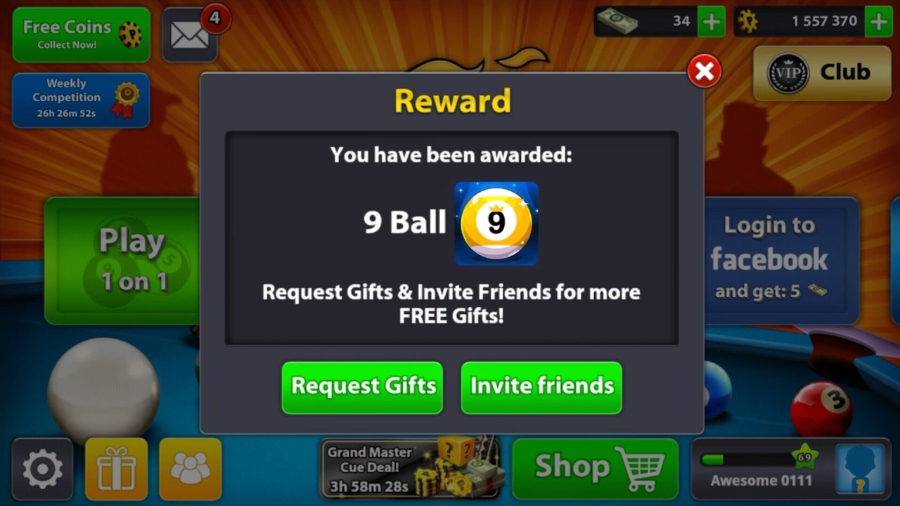 How to get 9 ball Avatar for free - 8 ball Pool Miniclip - 