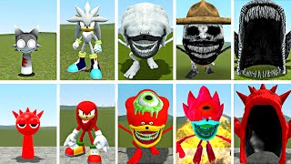 NEW CURSED FIGHT | RED TEAM (Raddy, Knuckles) vs SILVER TEAM (Wenda, Silver The Hedgehog) | Gmod