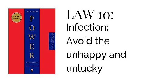Law 10 : Infection: Avoid the Unhappy and Unlucky | The 48 Laws of Power | Robert Greene