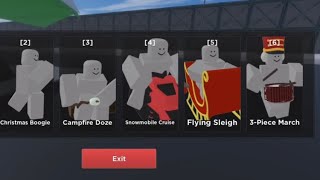 Every Christmas Event Emote Unlocked In Evade Showcase