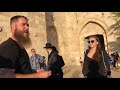 Contending for Christ against angry Jews in Old City Jerusalem at Jaffa Gate