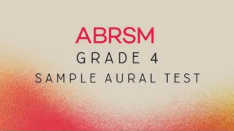 ABRSM Aural Test Example Grade 4｜Mock Aural Test｜Aural Training