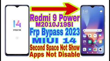 Redmi 9 Power MIUI 14 Frp Bypass | Apps Not Disable/Second Space Not Show |New Trick 2023| Reset Frp