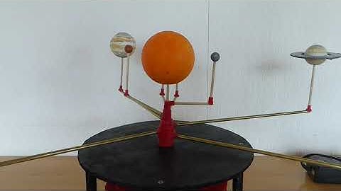 Solar System Orrery Homemade (3D-Printed)