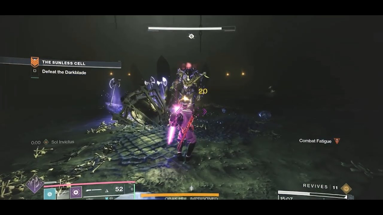 Solo Flawless GM - Sunless Cell -50 | Prismatic Titan | Destiny 2