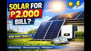 Grid Tied Solar Sizing Explained for ₱2,000 Monthly Electricity Bill