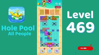 Hole Pool All People Level 469 Walkthrough 🎯 | Color Match Puzzle Gameplay | Mini Boss