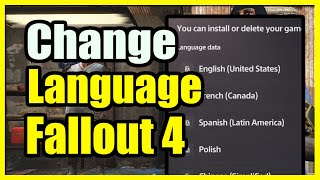 How to Change the Language DATA on Fallout 4 for the PS4 or PS5 (Fast Tutorial) How to Change the Language DATA on Fallout 4 for the PS4 or PS5 (Fast Tutorial)