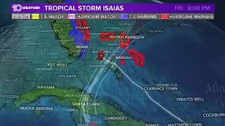 Again a tropical storm: Isaias approaches South Florida