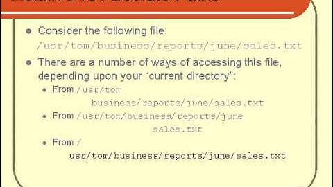 VTC Player   Unix Shell Fundamentals, Relative vs Absolute Paths