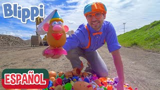 Cabezas de Patata con Blippi Español en la Granja  | Videos Educativos para Niños
