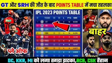 GT और SRH की जीत के बाद POINTS TABLE में मचा तहलका,DC,KKR,MI, को लगा तगड़ा झटका, RCB,CSK हैरान ||