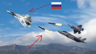 4 Russian SU-57s engage in combat with F-35s when they enter American airspace