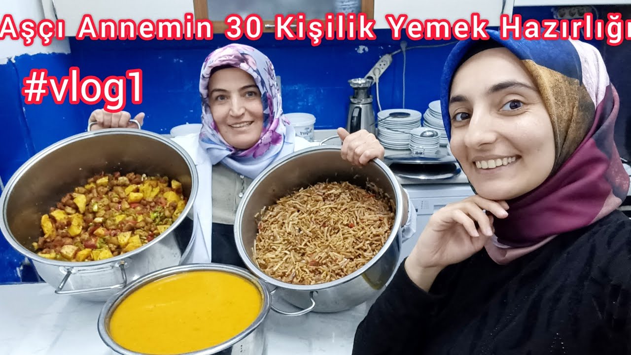 Aşçı Annemin İş Yerine Gidiyoruz 💫 30 Kişilik Yemek Menüsü | Mutfak Turu ve Dolap İçi Erzak Düzeni