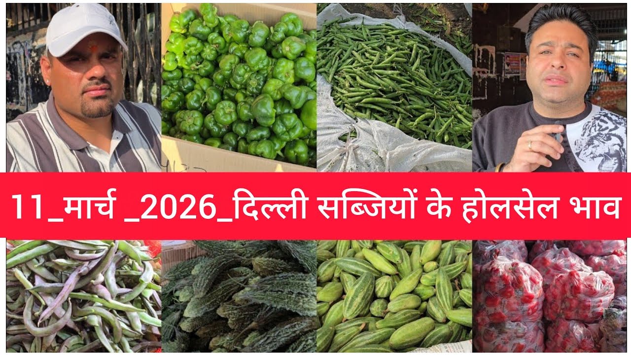 March 11, 2026 दिल्ली सब्जियों के भाव delhi vegetables market delhi fruit market #vegetables