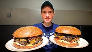 Double Mega Burger Challenge LIVE (4 kg of Food)!!
