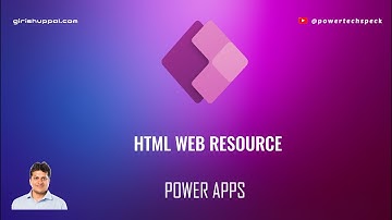 How to use HTML Web resource in a Power Apps (model driven app)?