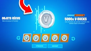 J'ai des V-BUCKS GRATUITS grâce à cette MAP sur FORTNITE