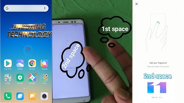 How to set fingerprint in 2nd space on Xiaomi Redmi Mobile | MI 2nd space | Unboxing Technology