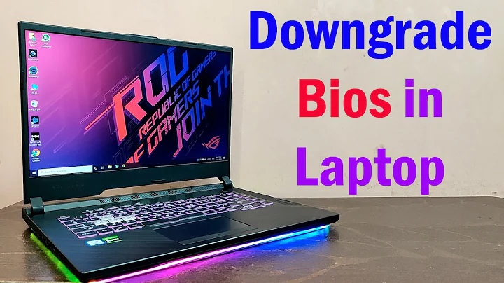 How to Downgrade Bios in Any Laptop ? [Hindi]