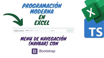 Programación Moderna - Creando un Menú de Navegación en Excel con ScriptLab, HTML, CSS y BootStrap